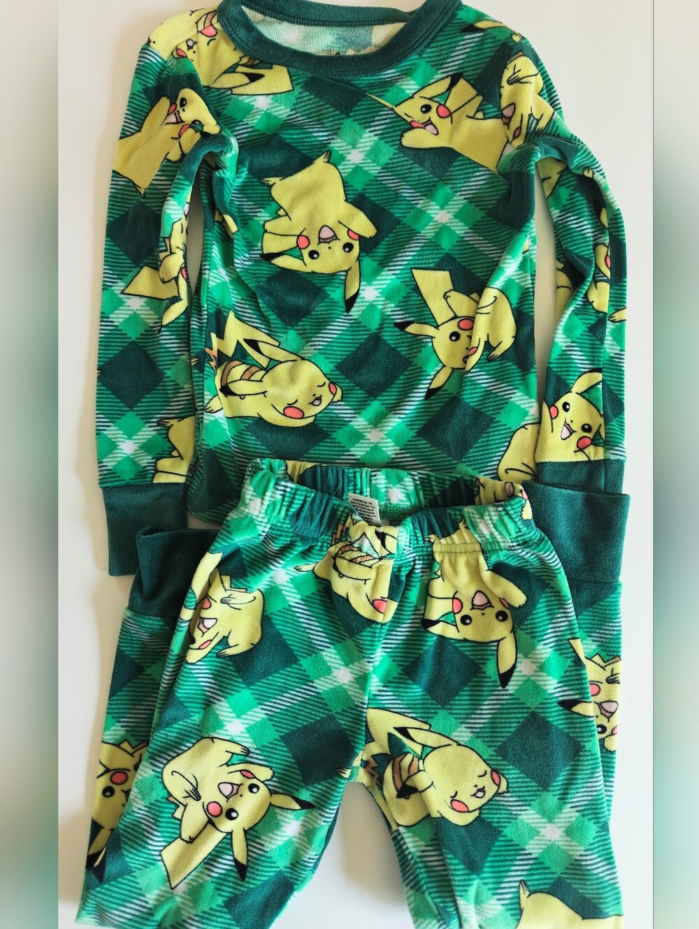 Pokemon Fleece Unisex Pajama Set Toddler Size 4 Cozy Comfy